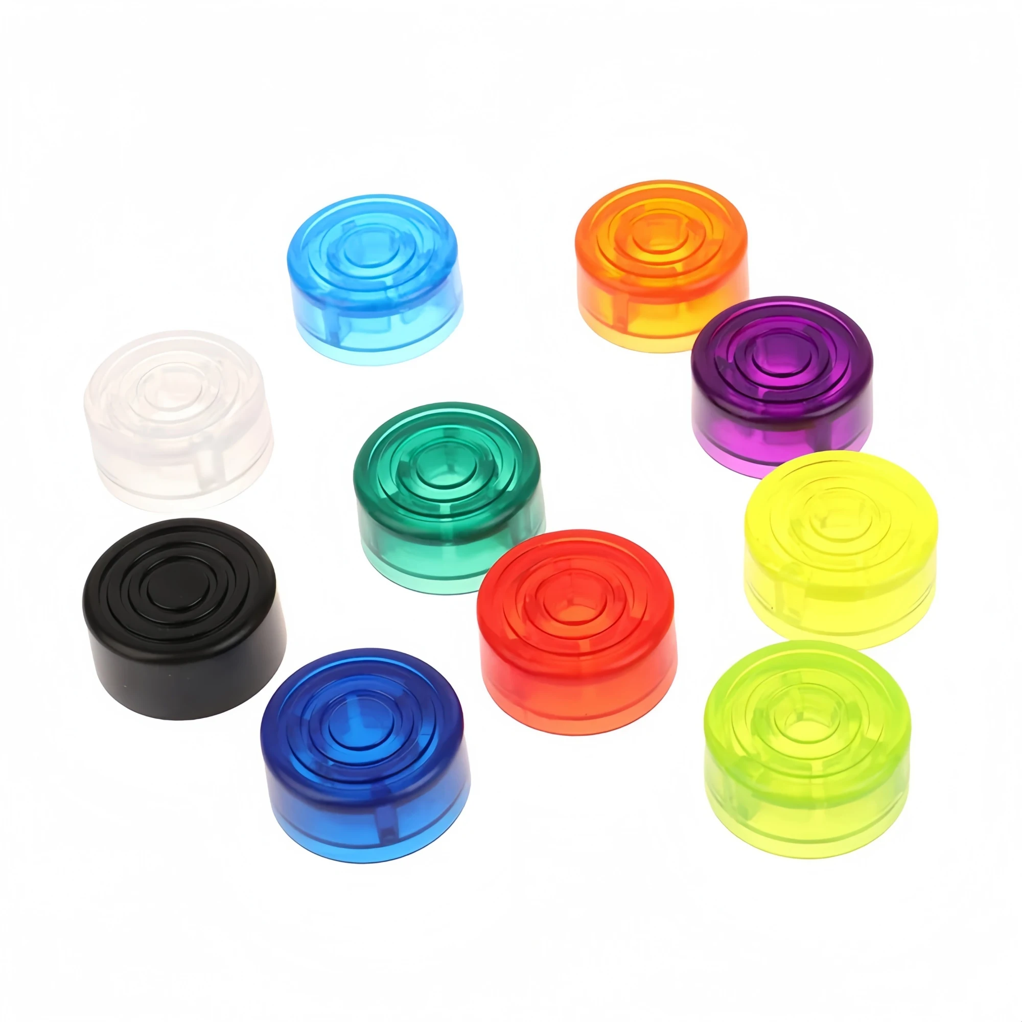 Miwayer 10pcs Footswitch Topper Multicolor Candy Covers Guitar Pedal Caps Plastic Knobs Protector for Effect Stompbox Switch