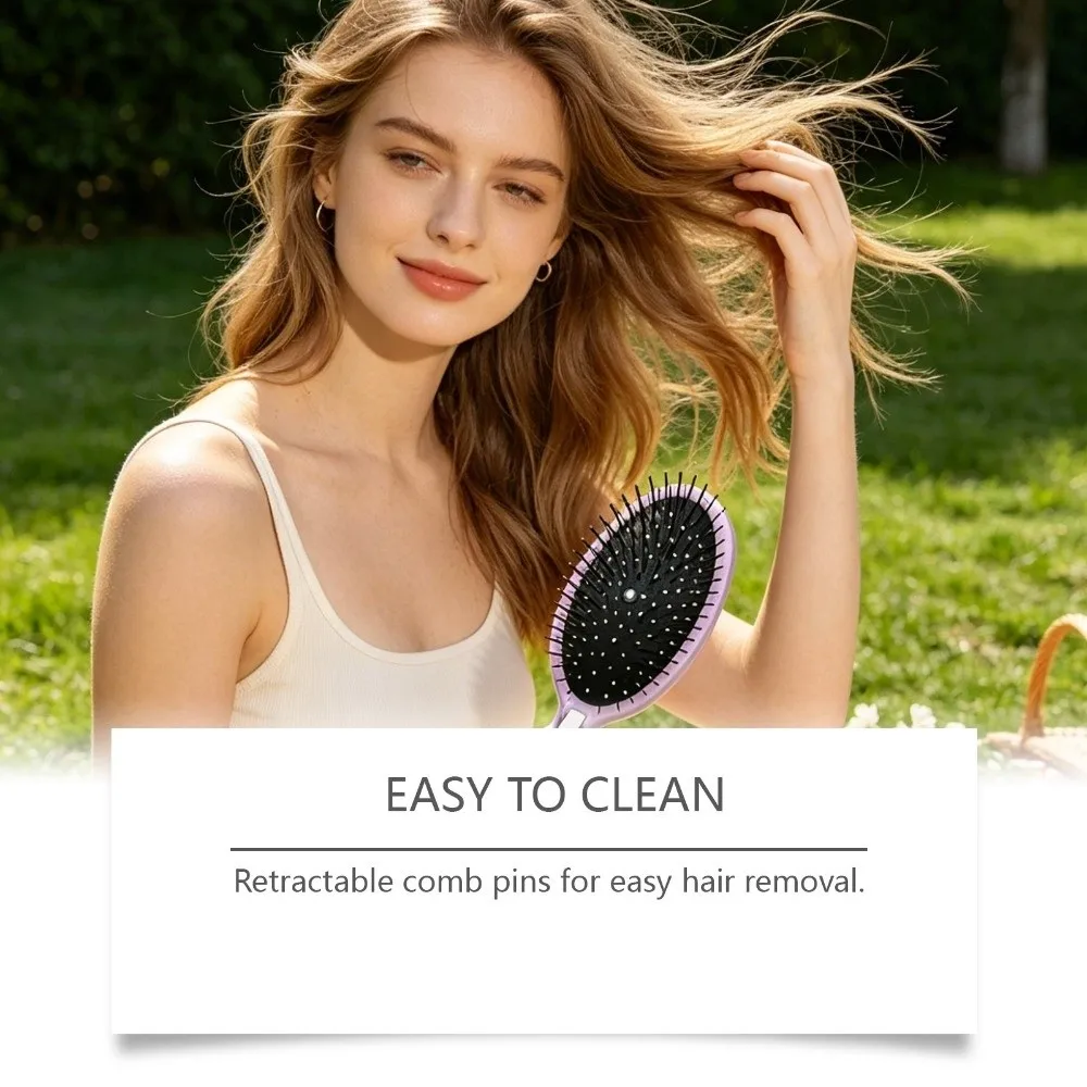 Multi-Function Spray Massage Comb Anti-Frizz Portable Air Cushion Brush Scalp Nourish Anti-Static 2-In-1 Misting Hair Brush