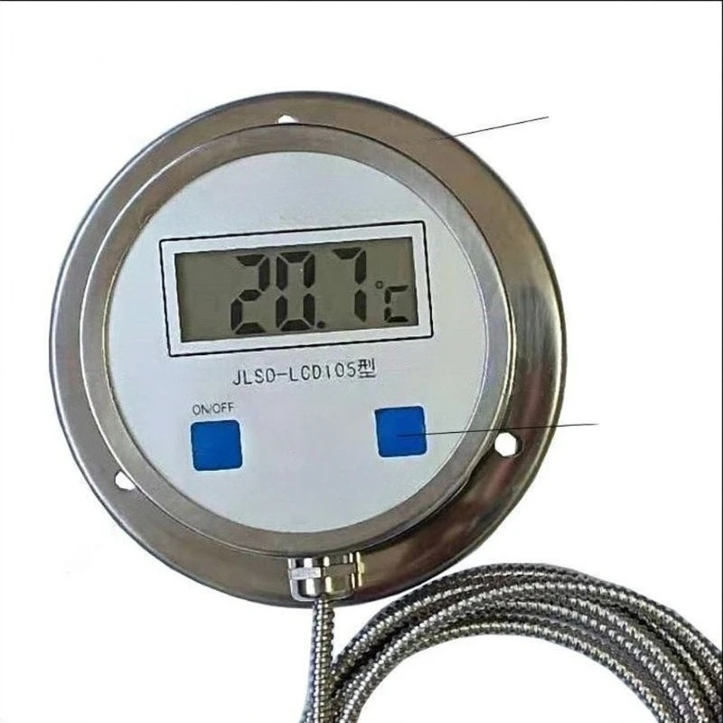 DTM-491304 High Precision Digital Thermometer With Probe Stainless Steel Temperature Gauge For Industrial Food Fish Pond
