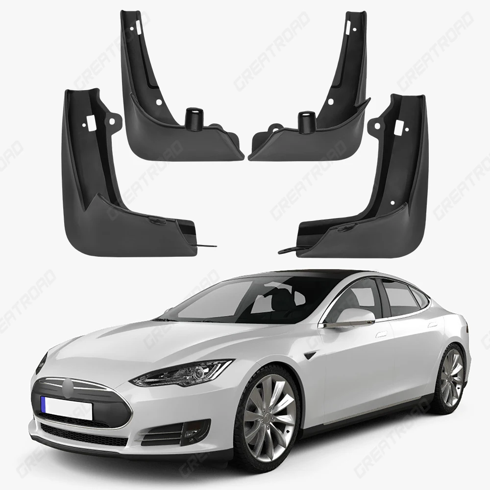 For Tesla Model S 2012 2013 2014 2015 2016 Fender Mudflaps Splash Guards Mudguards Mud Flaps car Accessories