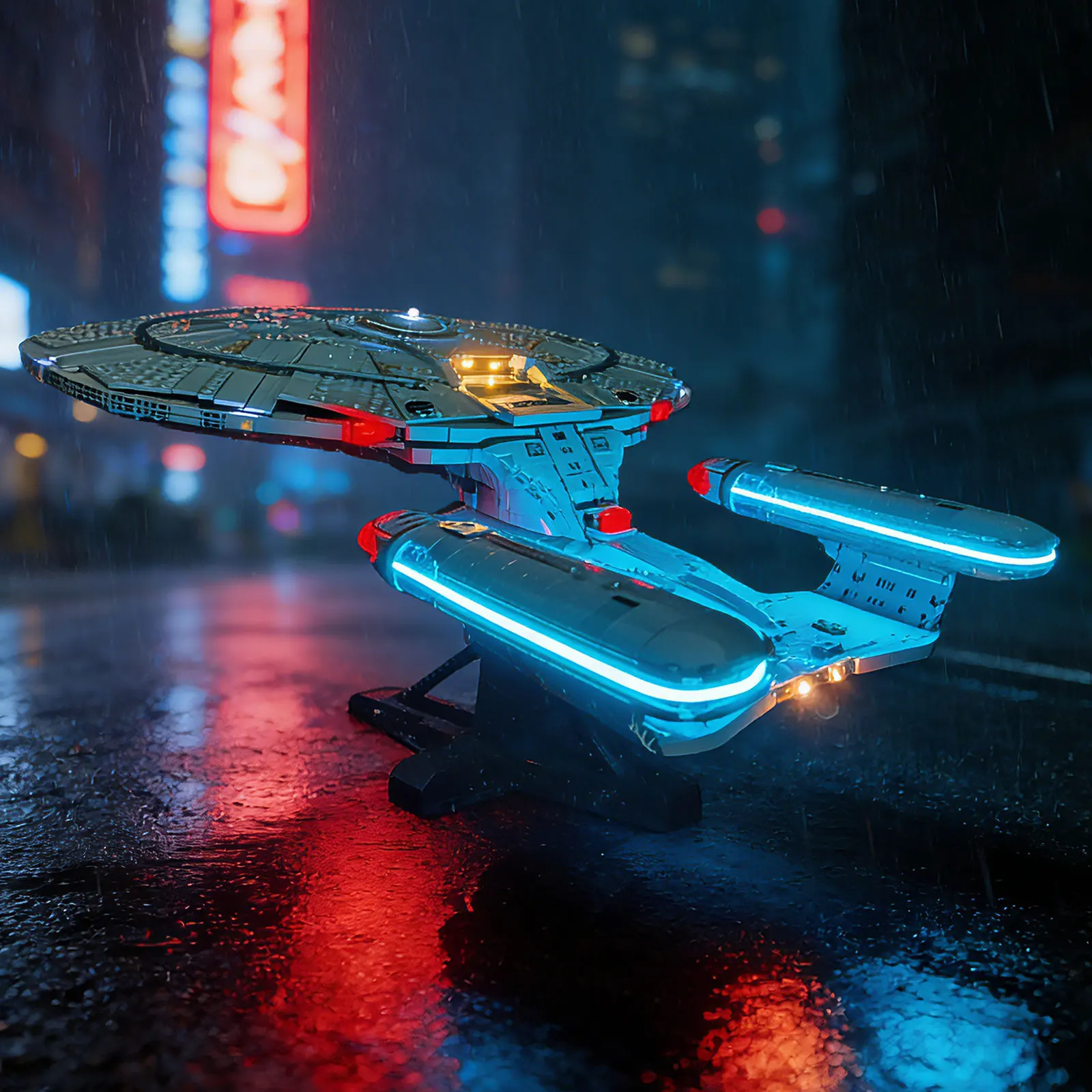 LYBMTWF LED Lighting Kit for Lego 10356, DIY Light For Star Trek Building Blocks, Model Bricks Not Included