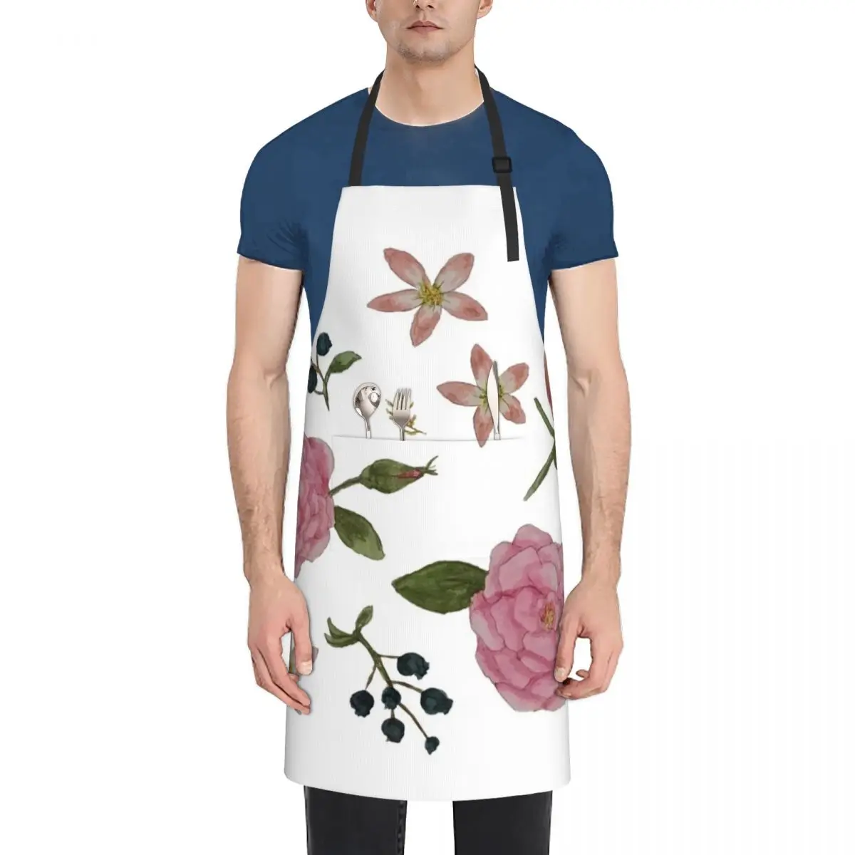 

Evie's Flowers Apron Kitchen Novel Kitchen Accessories For Kitchen Apron