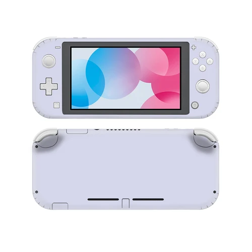 Puro rosa púrpura Color rojo NintendoSwitch piel pegatina calcomanía cubierta para Nintendo Switch Lite Protector Nintendo Switch Lite Skins