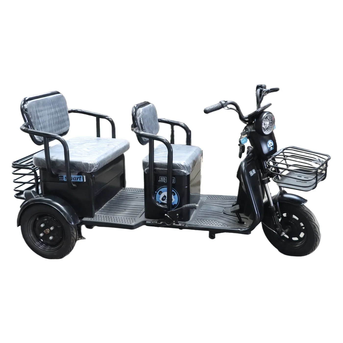 Leisure  Electric Tricycle 48V 20A Big Battery Tricycle 2 Seats Adult Passenger Tricycle Electrique for Family Passenger Use