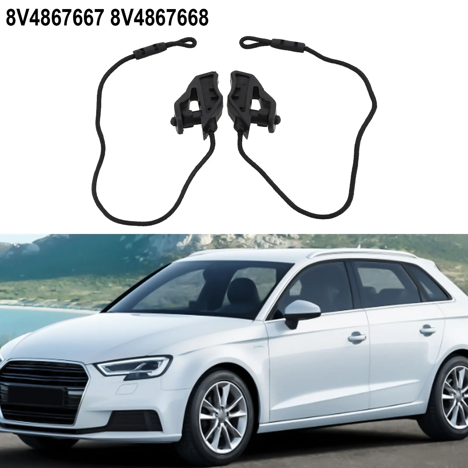 Parts Parcel Shelf String Installation Performance Precision Quick To Install Replacement 8V4867667 For A3 for sportback