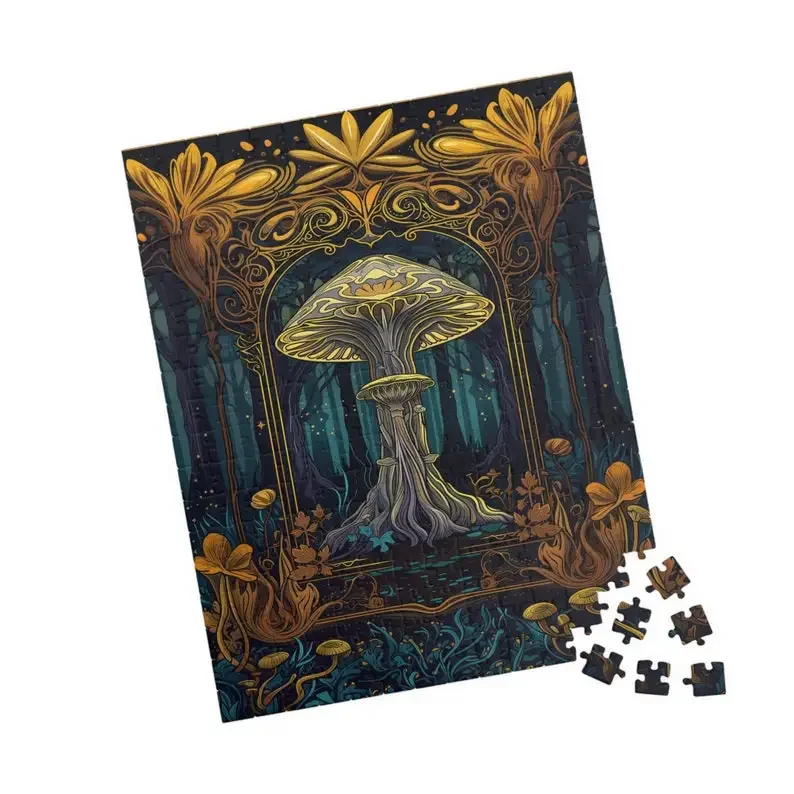 ตัวต่อไม้ 500 ชิ้น ลายเห็ดวิเศษสุดมหัศจรรย์ จิ๊กซอว์ปริศนา ของเล่นเสริมพัฒนาการ เหมาะเป็นของขวัญสำหรับเด็กและผู้ใหญ่