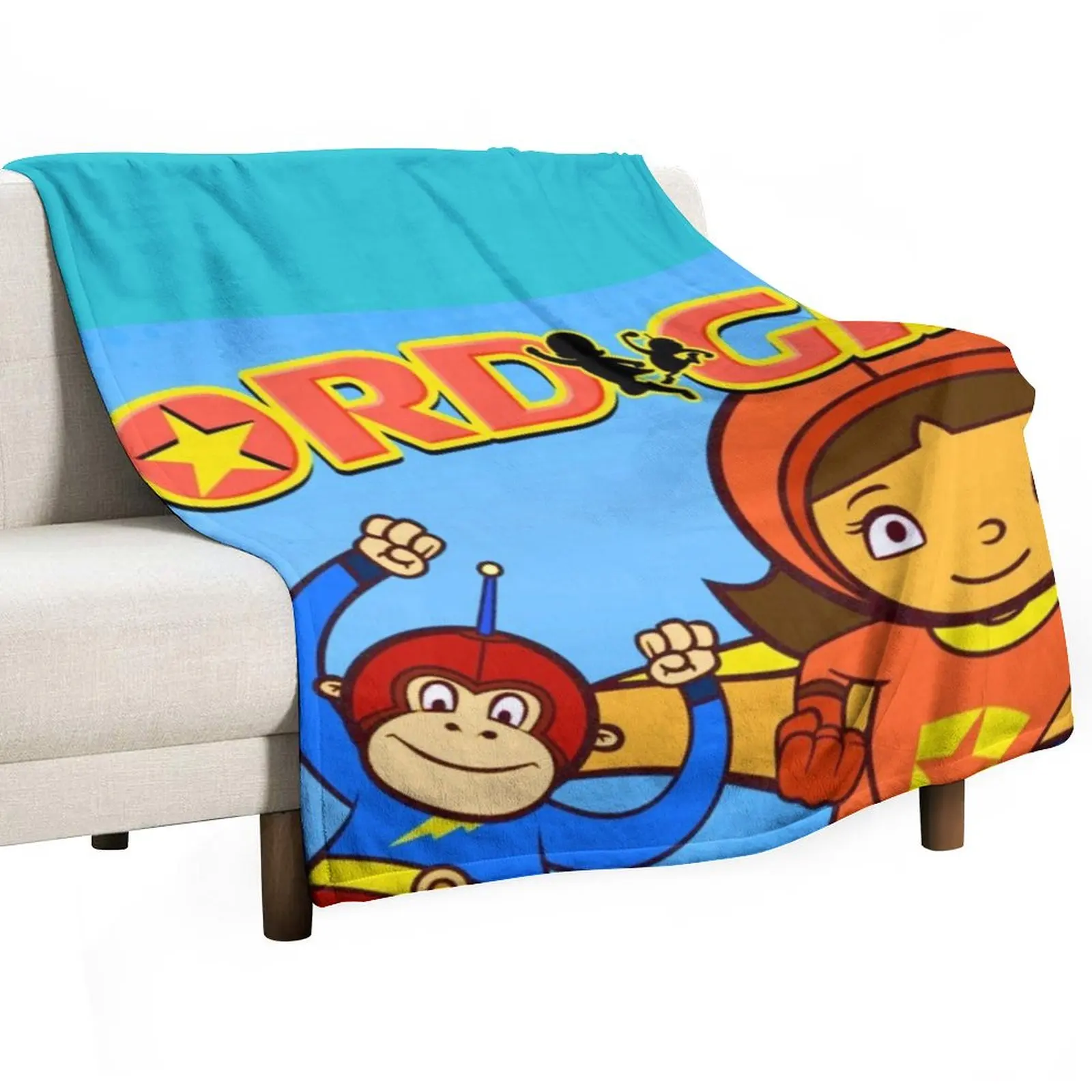 

wordgirl Throw Blanket Shaggy Blankets Sofas Of Decoration Decorative Sofa For Baby Blankets