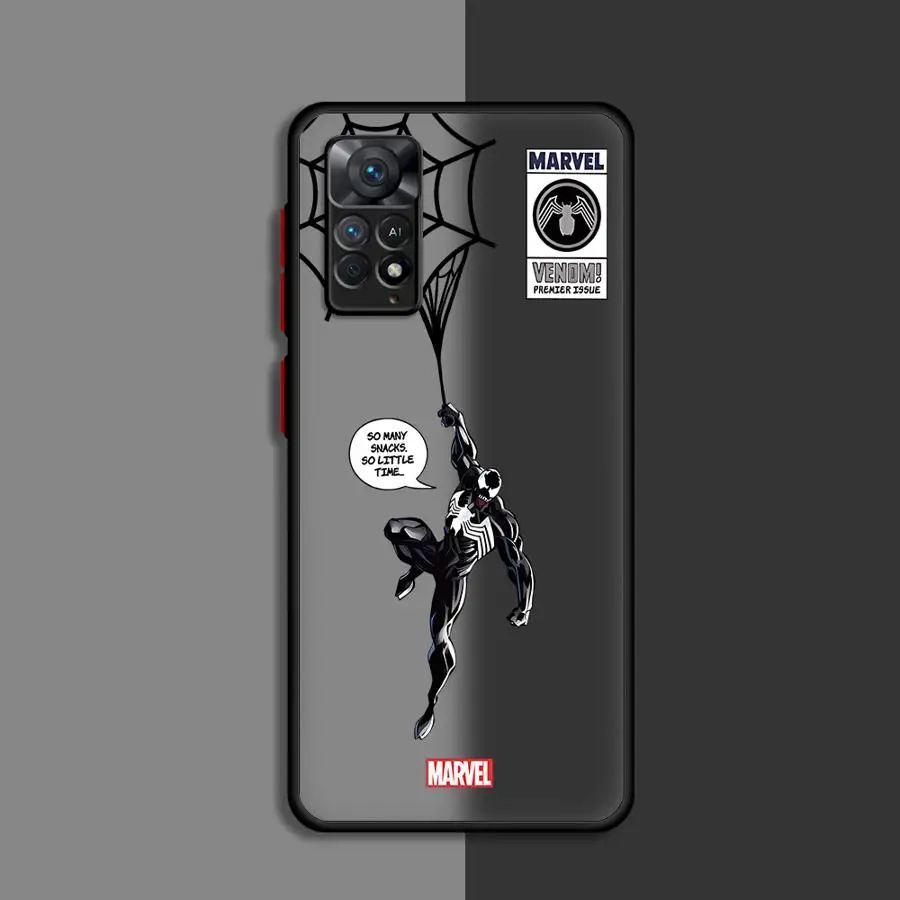 Marvel Spiderman Venom Phone Case for Redmi Note 11 9 Pro 11S 12S 11T 9S 10 Pro 8T 8 7 10S 12 13 Pro 13 Pro Plus Soft Cover