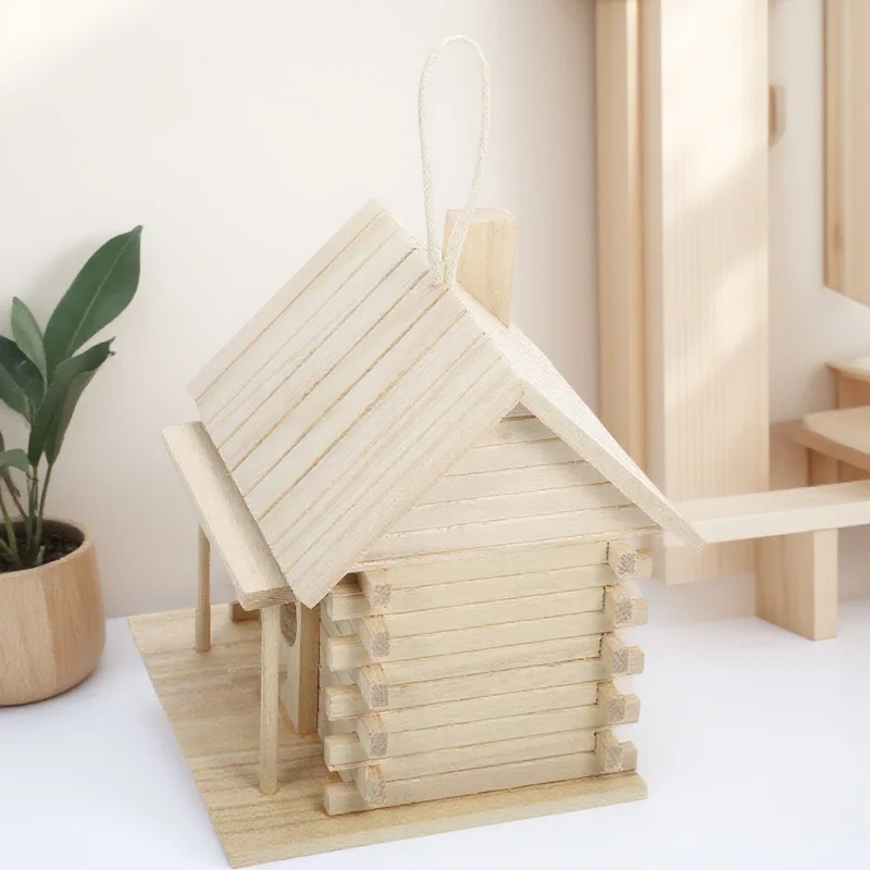 Parrot Nesting Box for Australian Parrots Finch Cage Birdhouse Outdoor Garden Decor Breathable Wooden Bird Breed House for Small