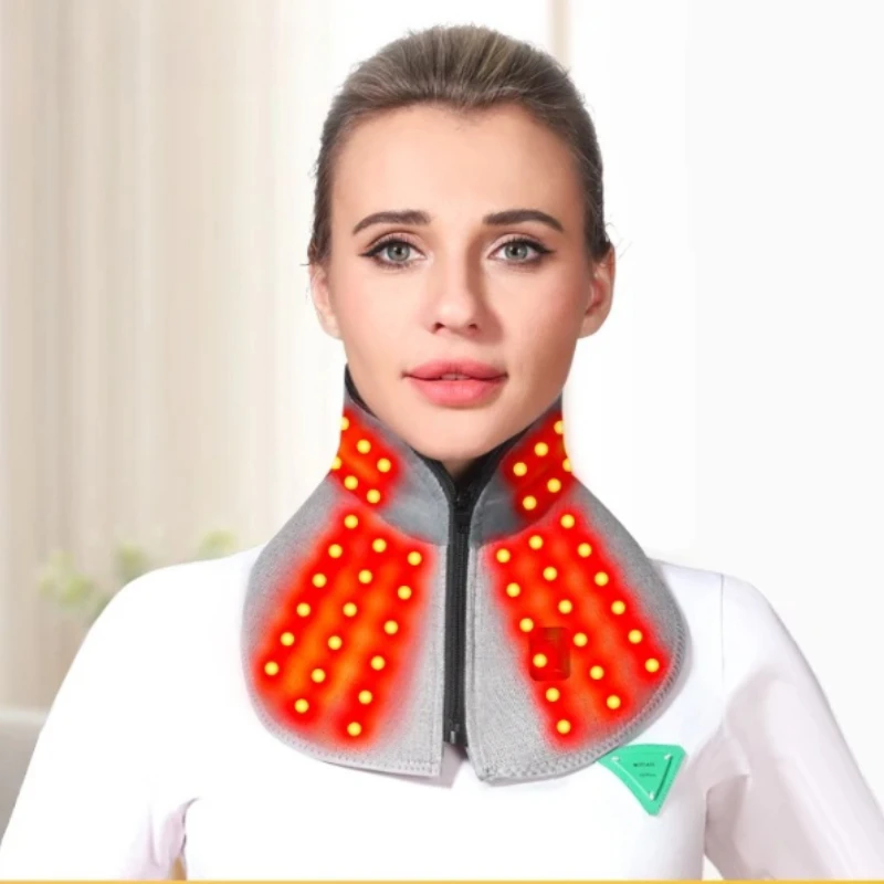Red Light Therapy Neck Braces Relieve Neck Pain Fatigue Warmer Portable Easy To Carry Heated Warmth Health Care Neck Stretcher