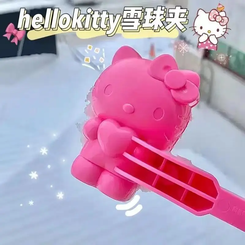 

Kawaii Sanrio Hello Kitty Snowball Clip Thickened Sanrio Mold Snowfight Tool Children's Outdoor Equipment Girls Gifts Toys