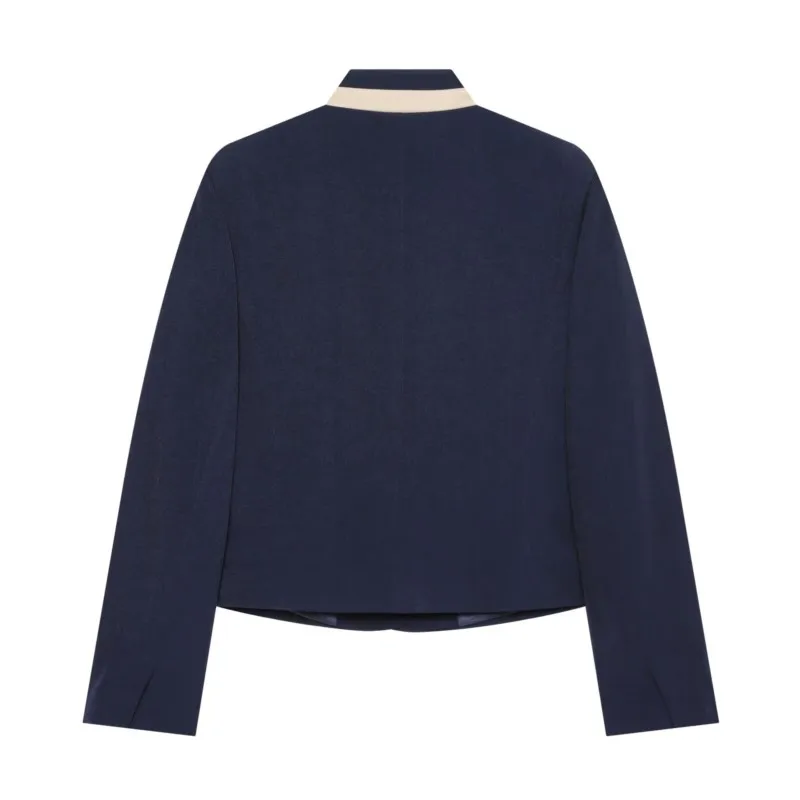 Women Loose Blazer Autumn Office Lady Single Buckle Women's Coats & Jackets Pocket Casual Female Outcoat