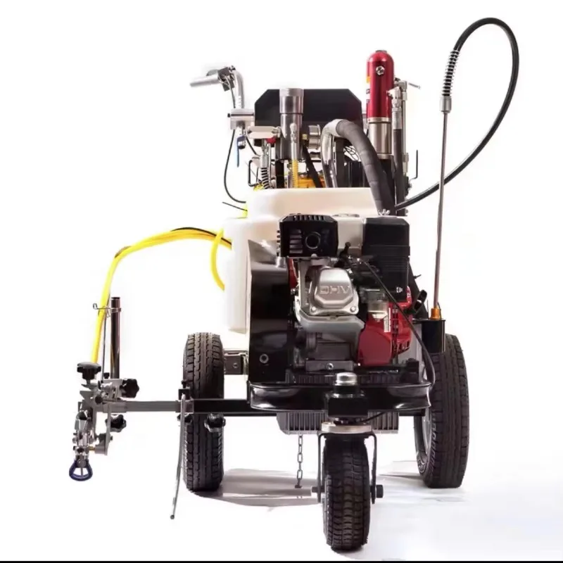 

Walk Behind Road Line Applicator Machine Cold Plastic Sprayer for Athletic Field Running Track Fading Line Remarking Customized