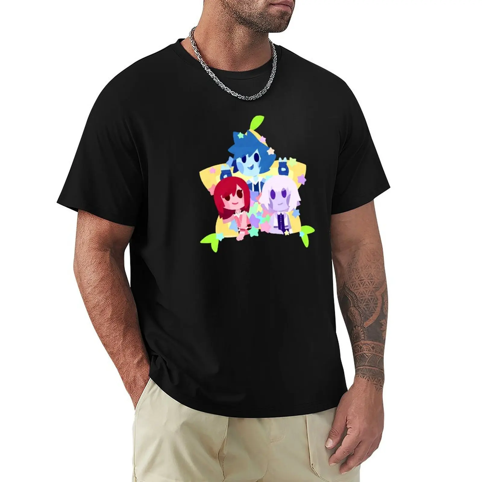 Destiny Trio- Stars and Paopu T-Shirt T-shirt basique à coupe confortable pour hommes