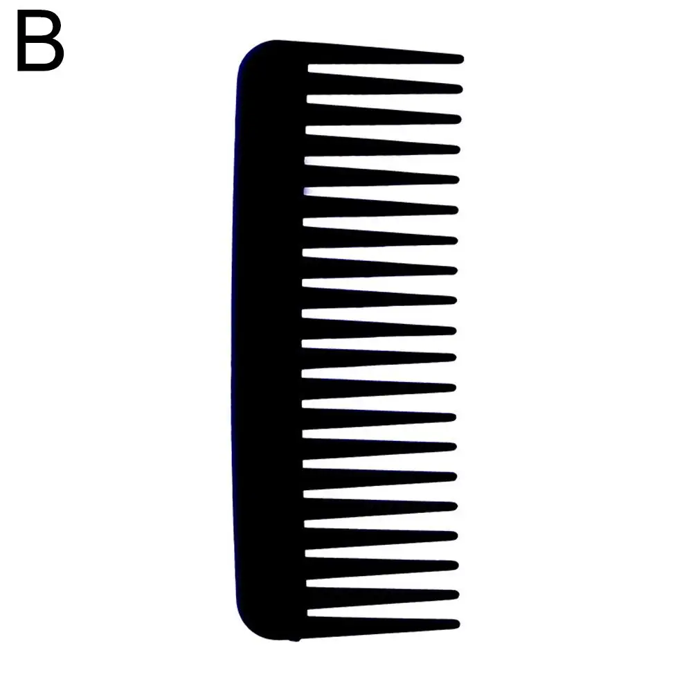 الشعر مستطيلة البلاستيك واسعة الأسنان مشط مقبض تدليك مشط سميكة الشعر الطويل للاستخدام المنزلي وفك تشابك الشعر مشط O6M2