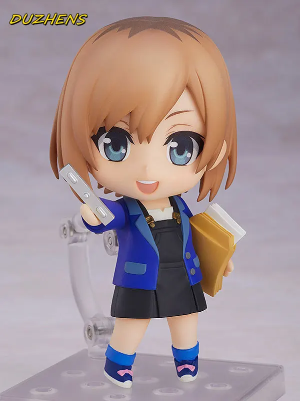 100% Original: anime Shirobako Aoi Miyamori Q version figma PVC Action Figure Anime Abbildung Modell Spielzeug Abbildung Sammlung Puppe Geschenk