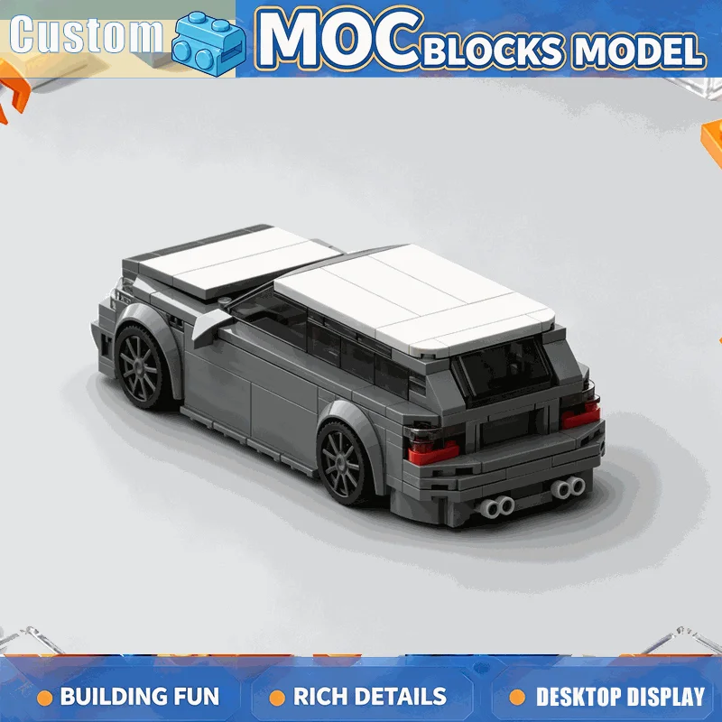 323 Parts Sports Touring Wagon Performance Car Model DIY Building Blocks Set Assembly Creative Collection Educational Toy Gifts