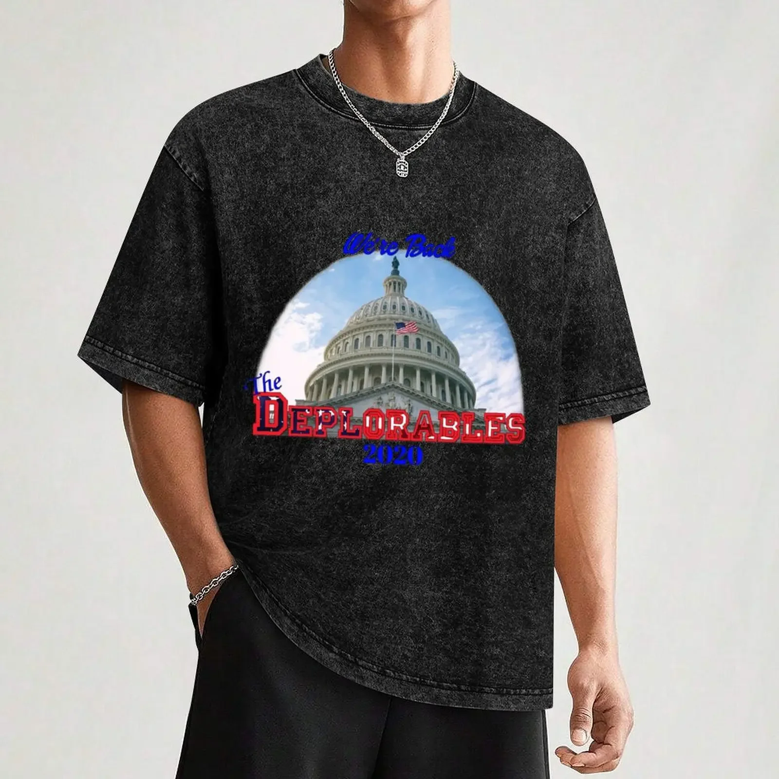 نحن عودة The Deplorables 2020 تي شيرت شخصيات كرتونية طبعة جديدة تي شيرت فاخر الملابس للرجال