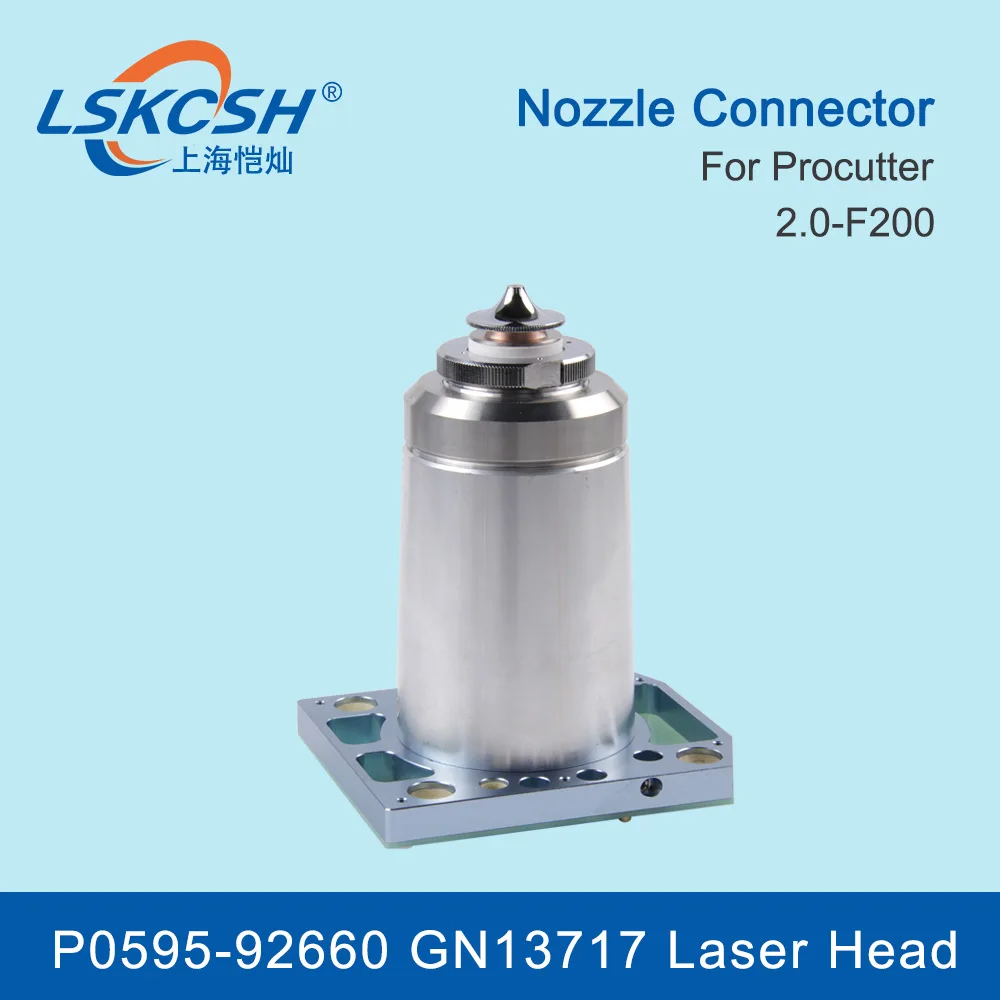 LSKCSH Nozzle Connector P0595-92660 GN13717 TRA for Procutter 2.0-F200 Laser Head for Fiber Cutting Machine