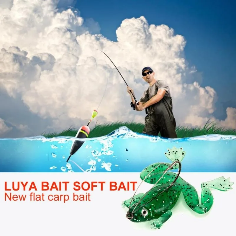 5.2g/6cm Durable Portable Lifelike New Rubber Frog Spinner Sinking Bass Bait PVC Soft Fishing Lures Fishing Accessories