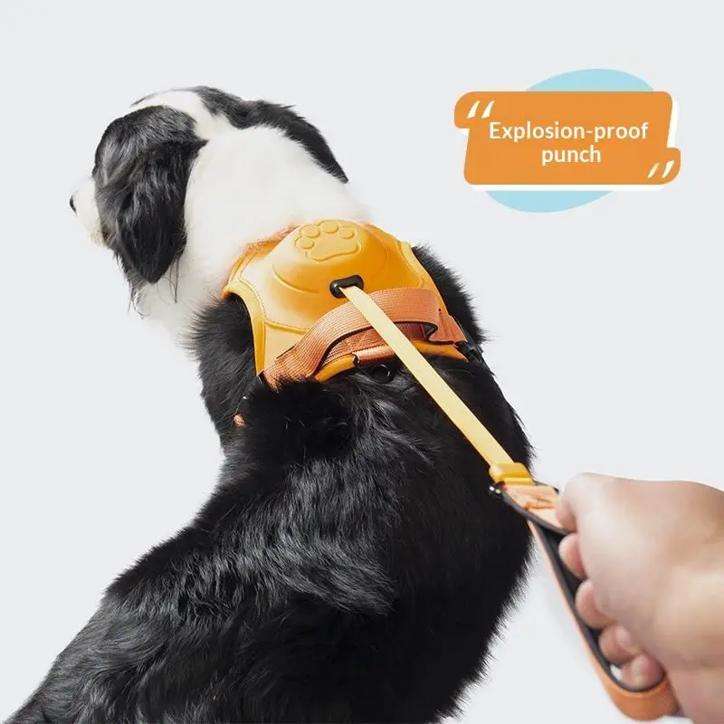 

Retractable Dog Harness with Built in Leash No Pull Adjustable Breathable Pet Vest for Medium Large Dogs Outdoor Walking Safety