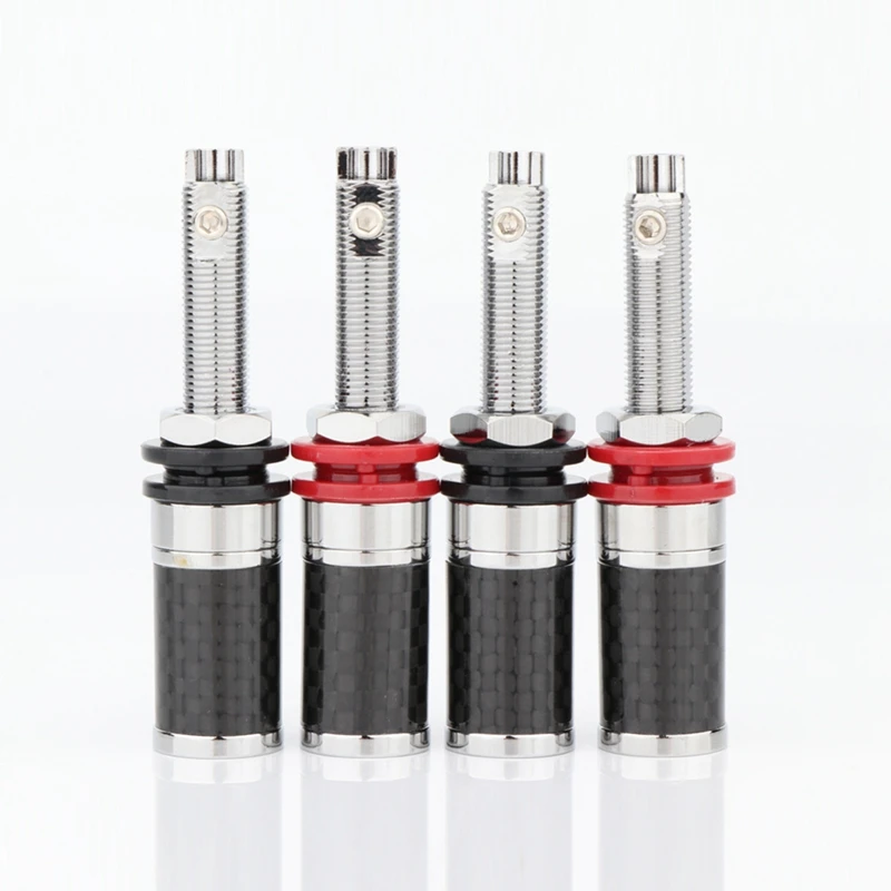 HIFI Rhodium Plated Female Banana Jack Connector Banana Plug Socket Speaker Binding Post