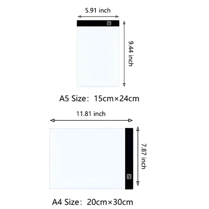 A4/A5 livello a tre livelli Dimming LED Drawing Copy Board giocattoli creativi per bambini pittura crescita giocattolo educativo regalo