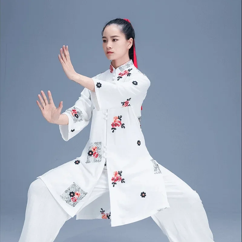 Комплект одежды Tai Chi, традиционная китайская одежда, женская одежда Wushu, форма кунг-фу, костюм, униформа для боевых искусств, упражнения 12459