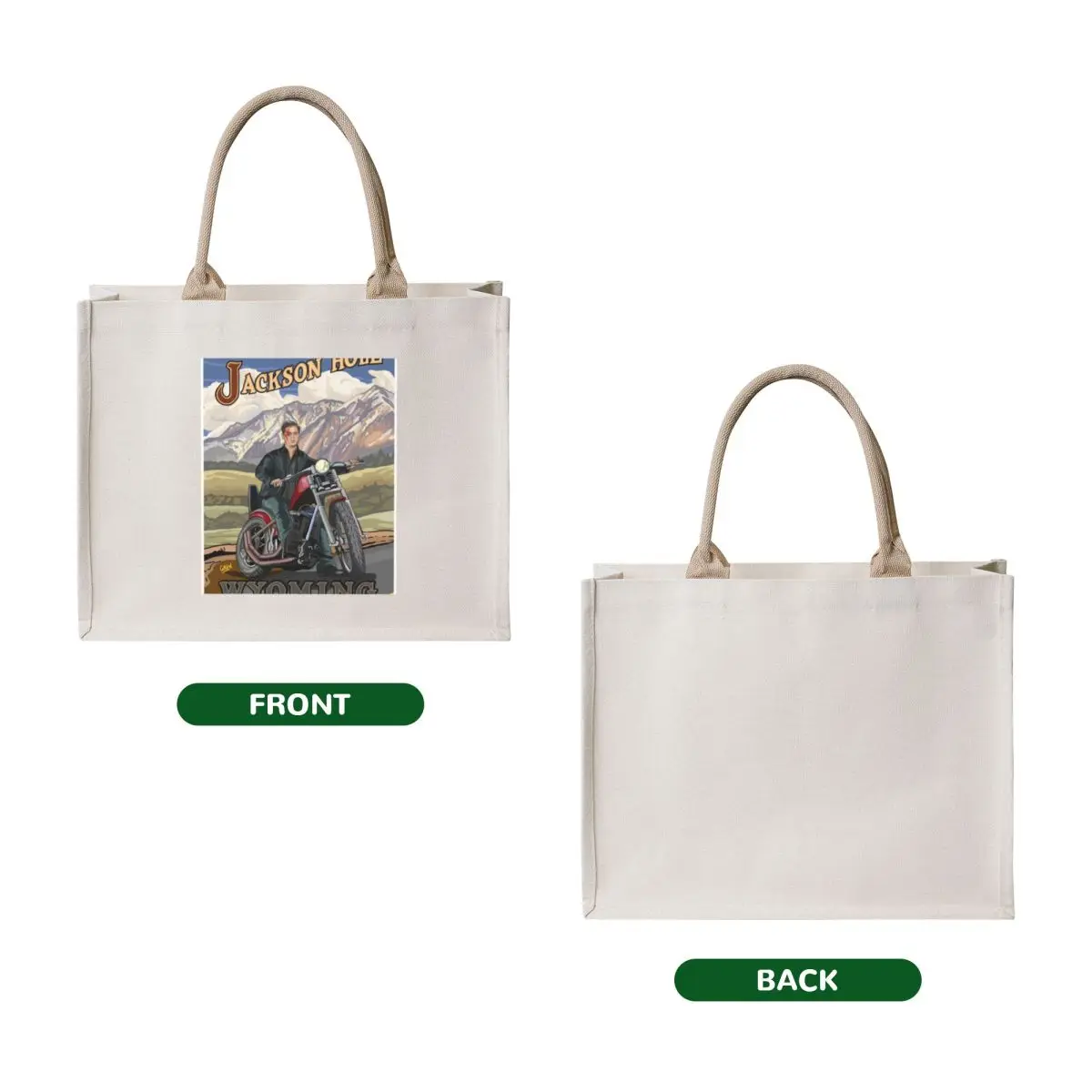 Tim Heidecker Biking in Jackson Hole Tote Bag Handbags shopping bag Custom bag