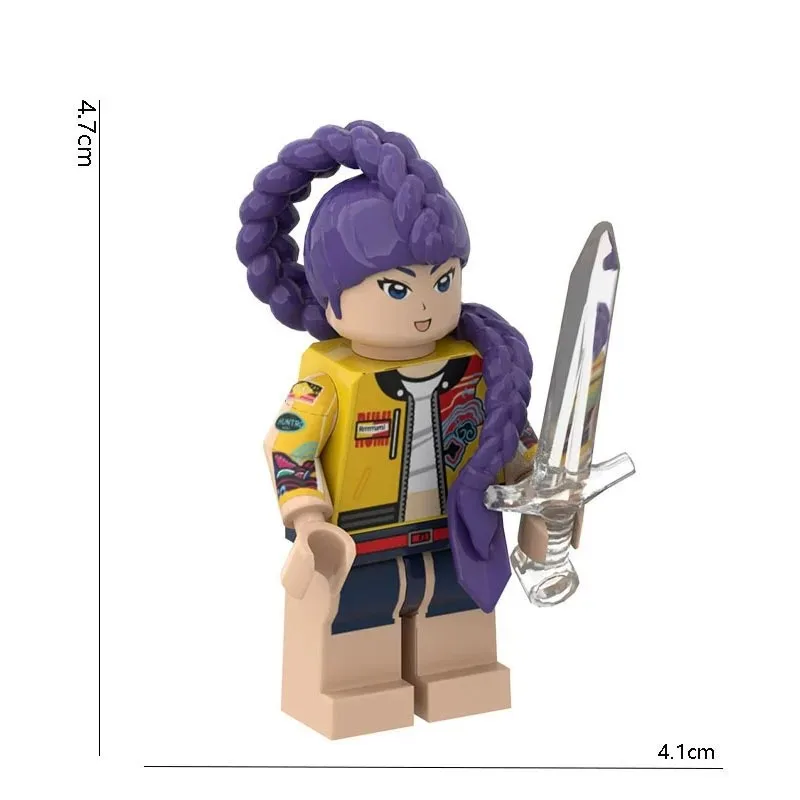 New KPop Demon Hunters Rumi Building Blocks Assembly Model Doll Girl Boy Toy For Children Birthday Collocatio Gift!!!!