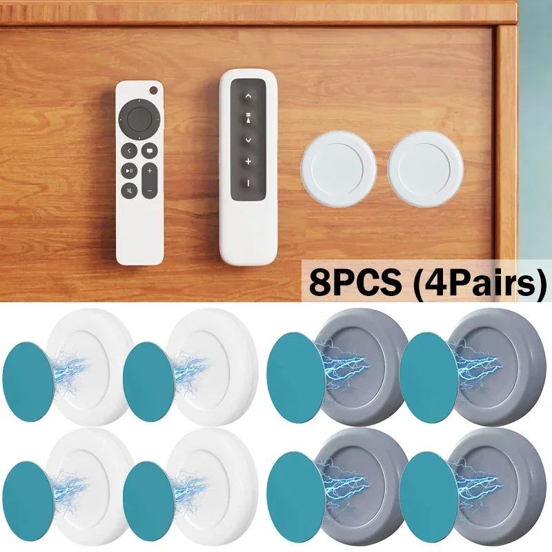 Ganchos magnéticos de montaje en pared, soporte de imán fuerte, gancho para pegatina de nevera, soporte de almacenamiento de Control remoto, armario, organizador del hogar