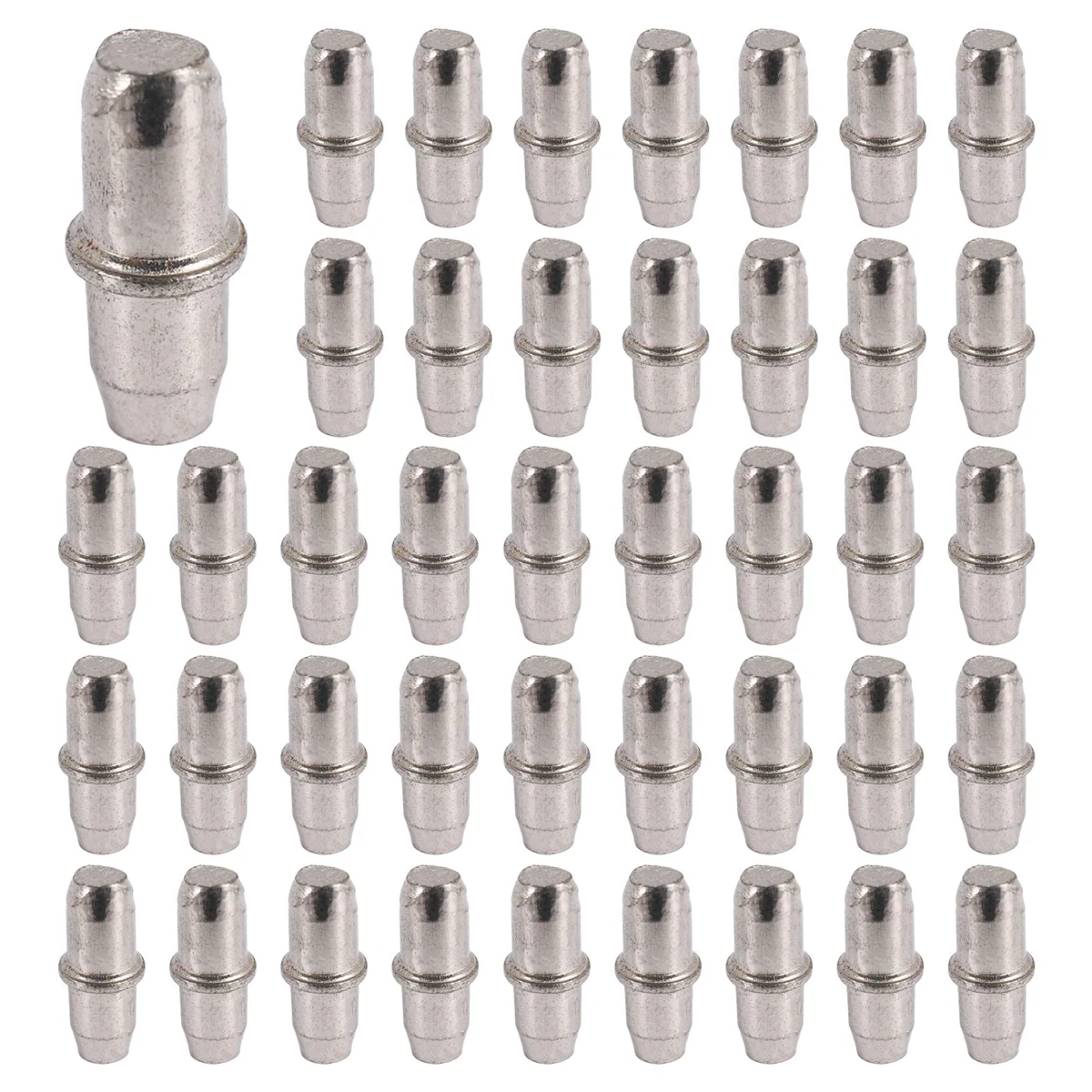 Suporte de hardware para baú de móveis, pinos de prateleira, suporta 5mm, 50 peças