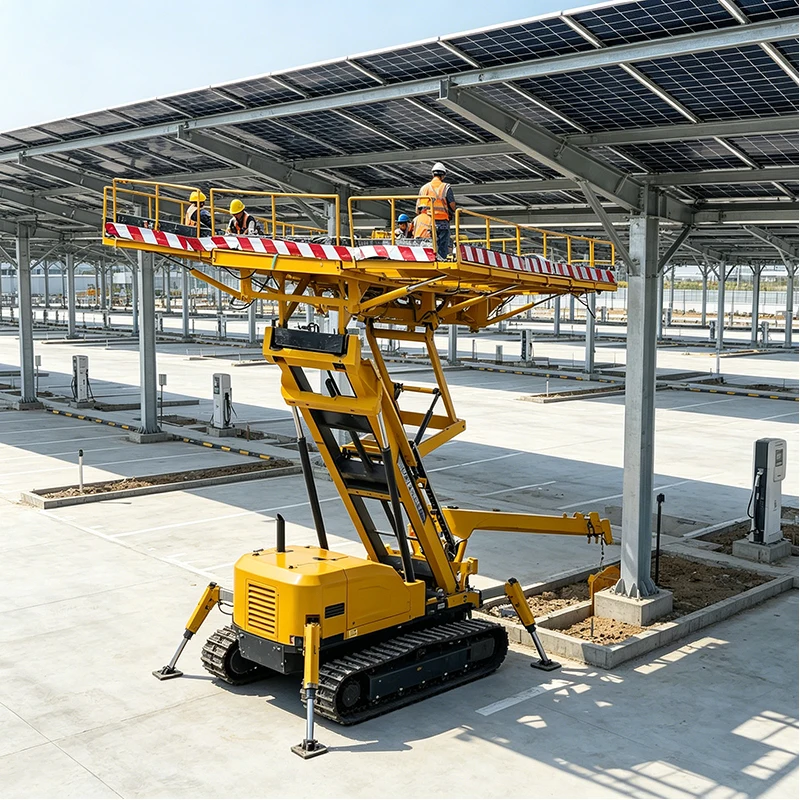 Portable Roof Panel Hoist Machine Electric Lifting Equipment for Steel Structure Construction Roofing Installation Use