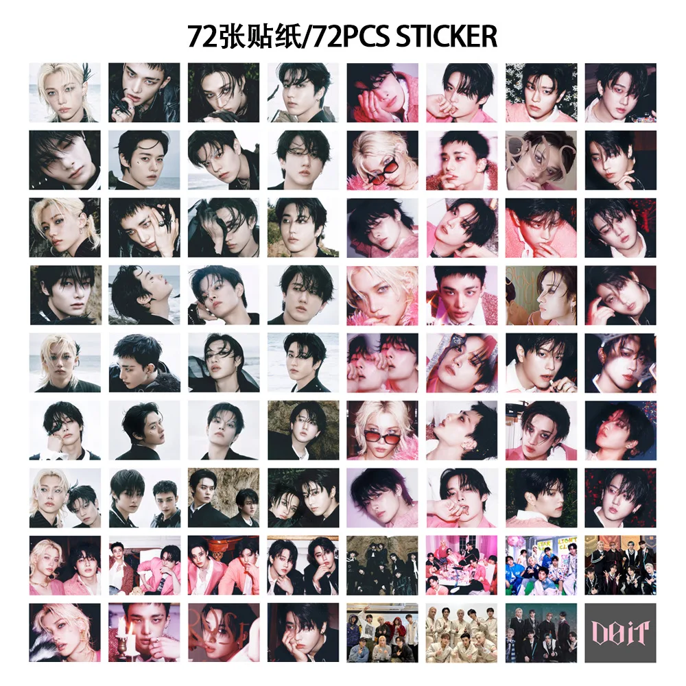 127 قطعة من ألبوم K-Pop Boy Group الجديد بطاقات فلاش 'DO IT'، ملصقات النجوم، بطاقات الصور، مقتنيات مروحة LOMO على الوجهين #3