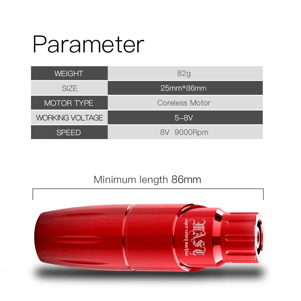 Mast Tour Wireless Set Tattoo Rotary Pen Machine With Battery Power Set For Permanent Makeup Machine Tattoo Artist