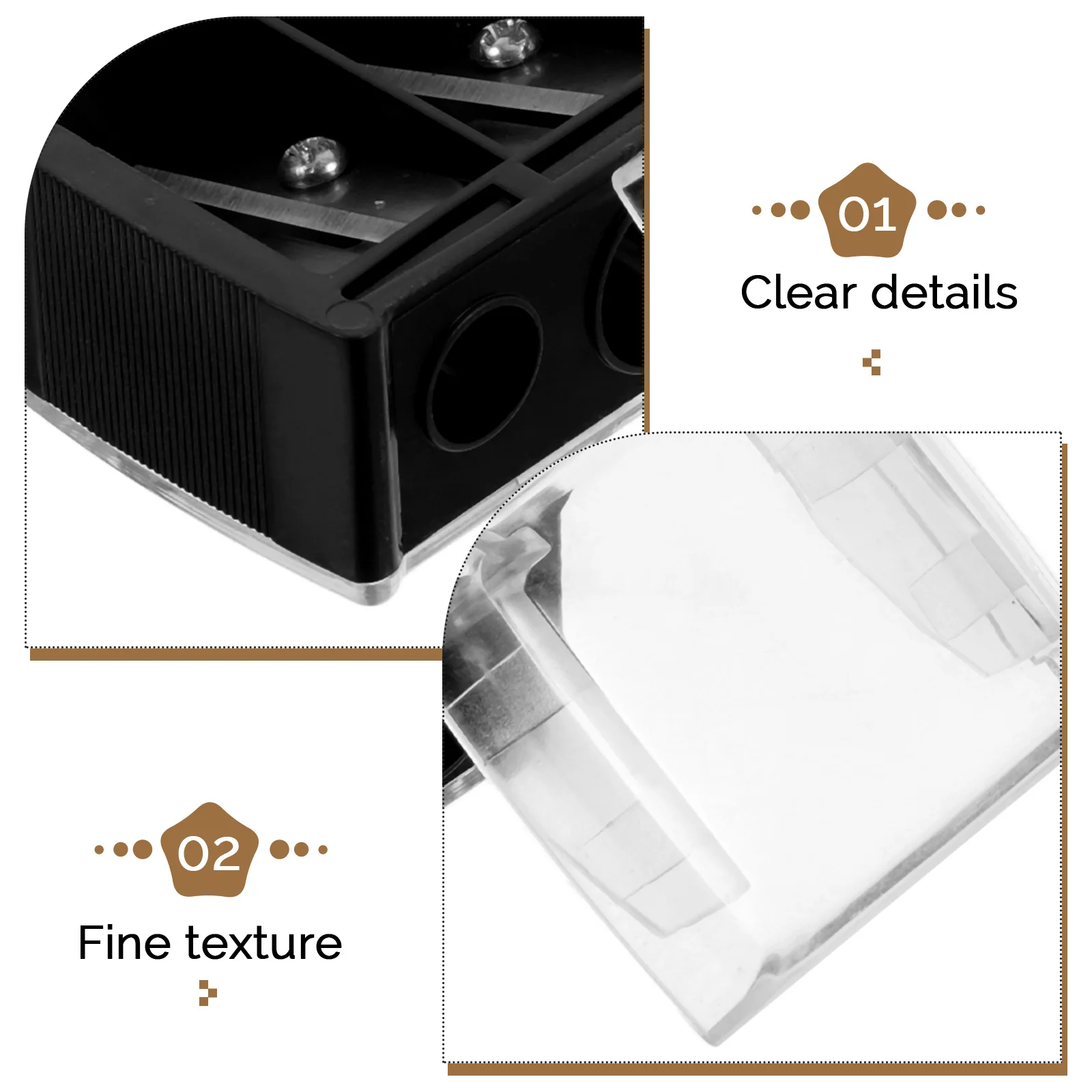 

Double Hole Mini For Eyebrow Lip Liner Eyeliner Pencils Portable Small For Women Eyebrow Pencil Sharpener Mini Pencil