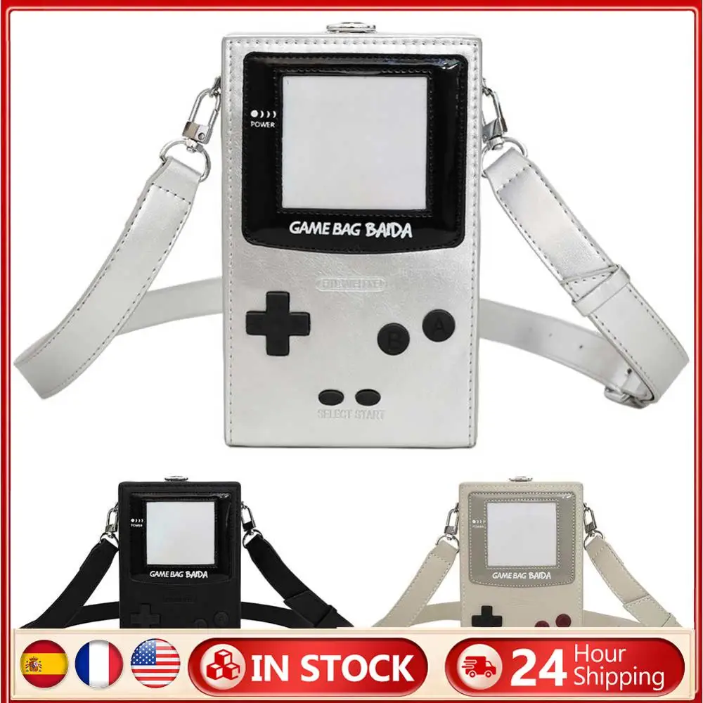 

Shoulder Bag for Women Game Console Shape Messenger Bag PU Leather Adjustable Strap Hobo Bag for Work Travel