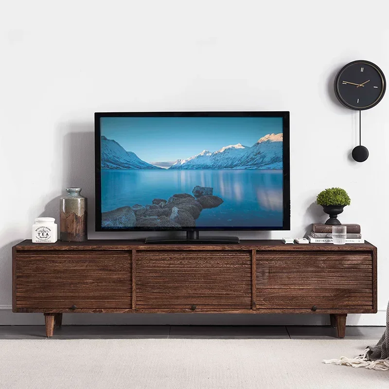 

Solid Wood TV Cabinet Nordic Simple Small Apartment Locker Electric Cabinet Living Room Home Floor furniture