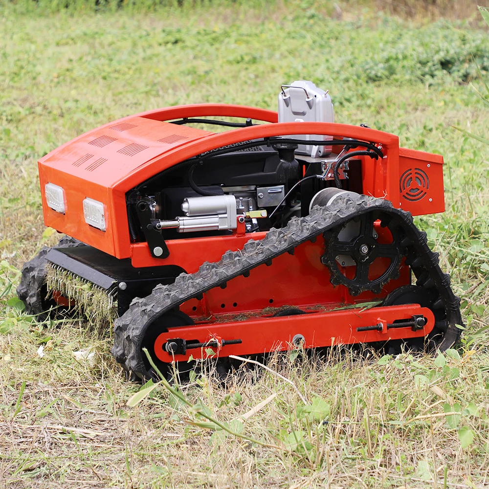 Mesin Pemotong Rumput Putar Nol Mesin Pemotong Rumput Remote Control Perayap Gas Pemakan Gulma Robot Mesin Pemotong Rumput Robot Kecil