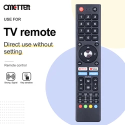 New GCBLTV02BDBIR For CHIQ TV Remote Control with NETFLIX YOUTUBE Key