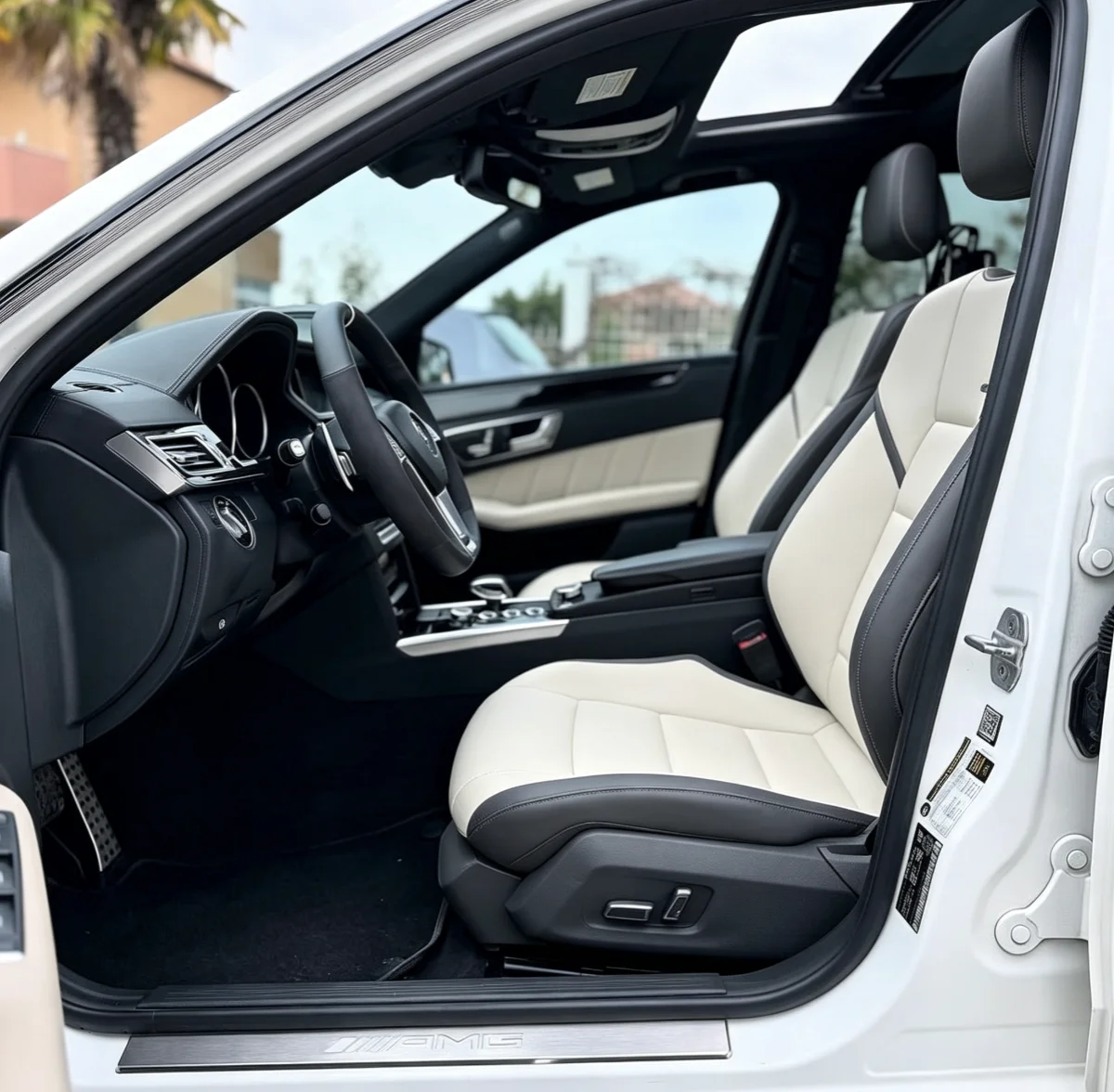 Für W212 2009~2010 Maßgefertigte Autositzbezüge Luxuriöses Nappaleder 100% Passgenau Innenraumzubehör 360 ° Vollständige Abdeckung – Detail 8