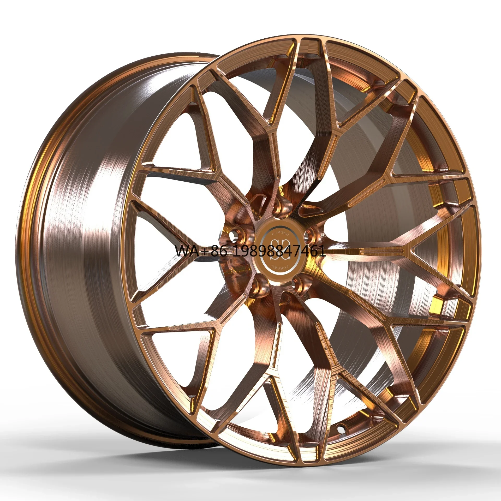 

Bronze Brushed 20 Inch Rims Aluminium Alloy Wheels Deep Concave Custom Forged Wheels for 458 Spider