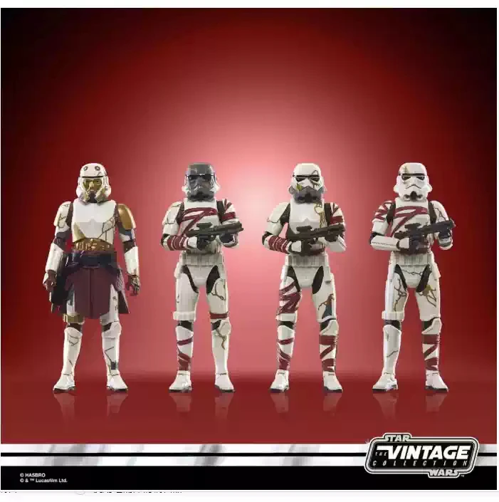 3.75-Inch Star Wars The Vintage Collection 4-Person Set Action Figures The Mandalorian Figure Collectible Model Birthday Gift - view 3