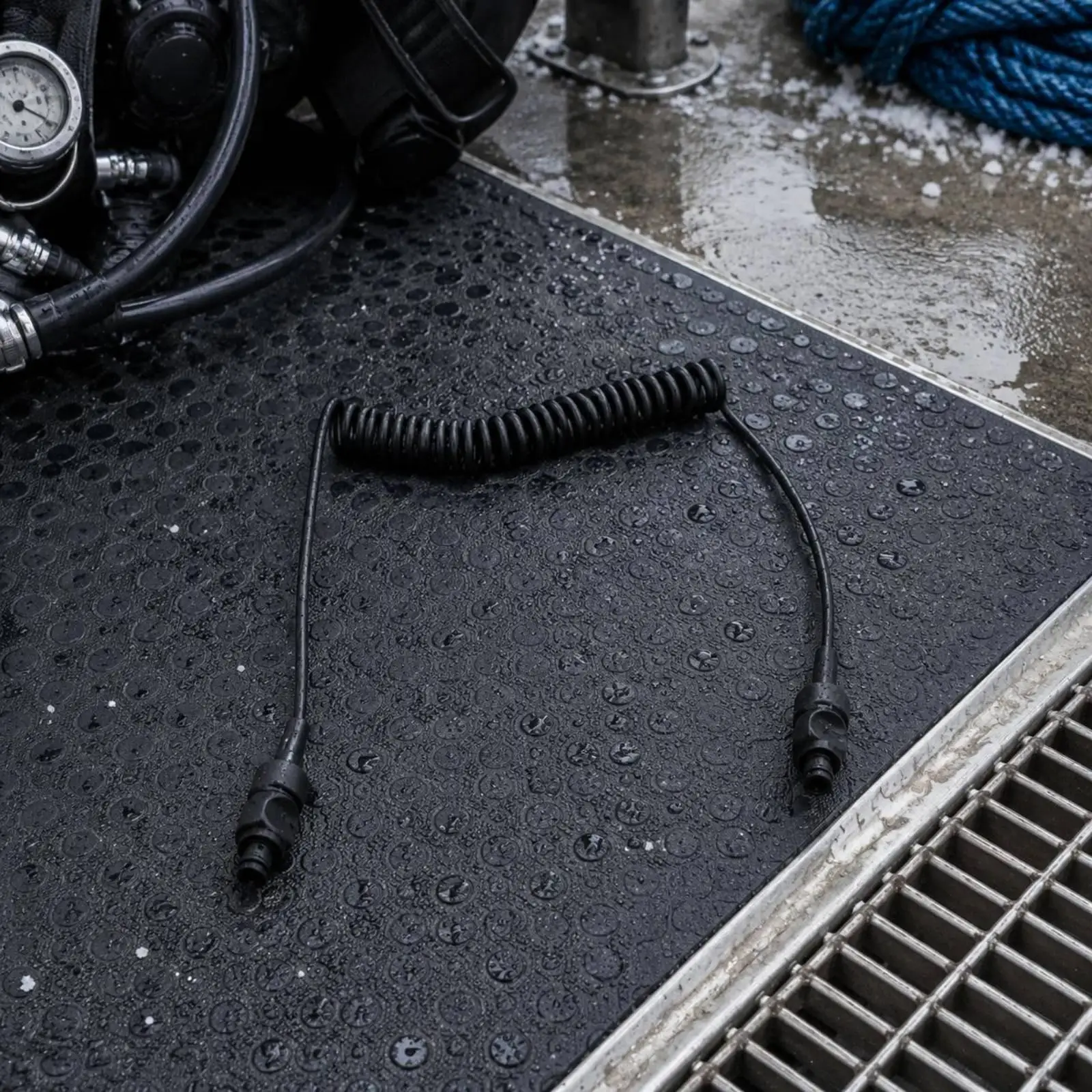 1.5 M Underwater Flash Cord Coiled Design Fiber Flash Trigger