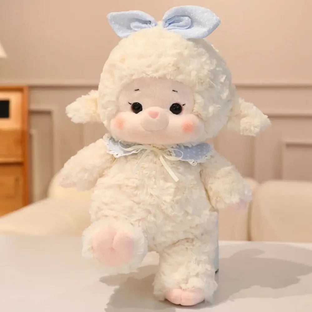 's Accompany Dolls Cartoon Sheep Doll Simulation Fluffy Lamb Kawaii Soft Animal Fluffty Doll Christmas