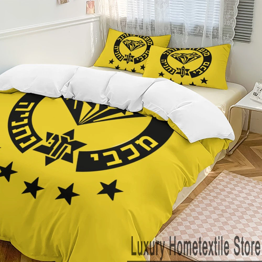 3D Maccabi Netanya Bedding Set Duvet Cover Bed Set Quilt Cover Pillowcase Comforter king Queen Size Boys Adult Bedding Set