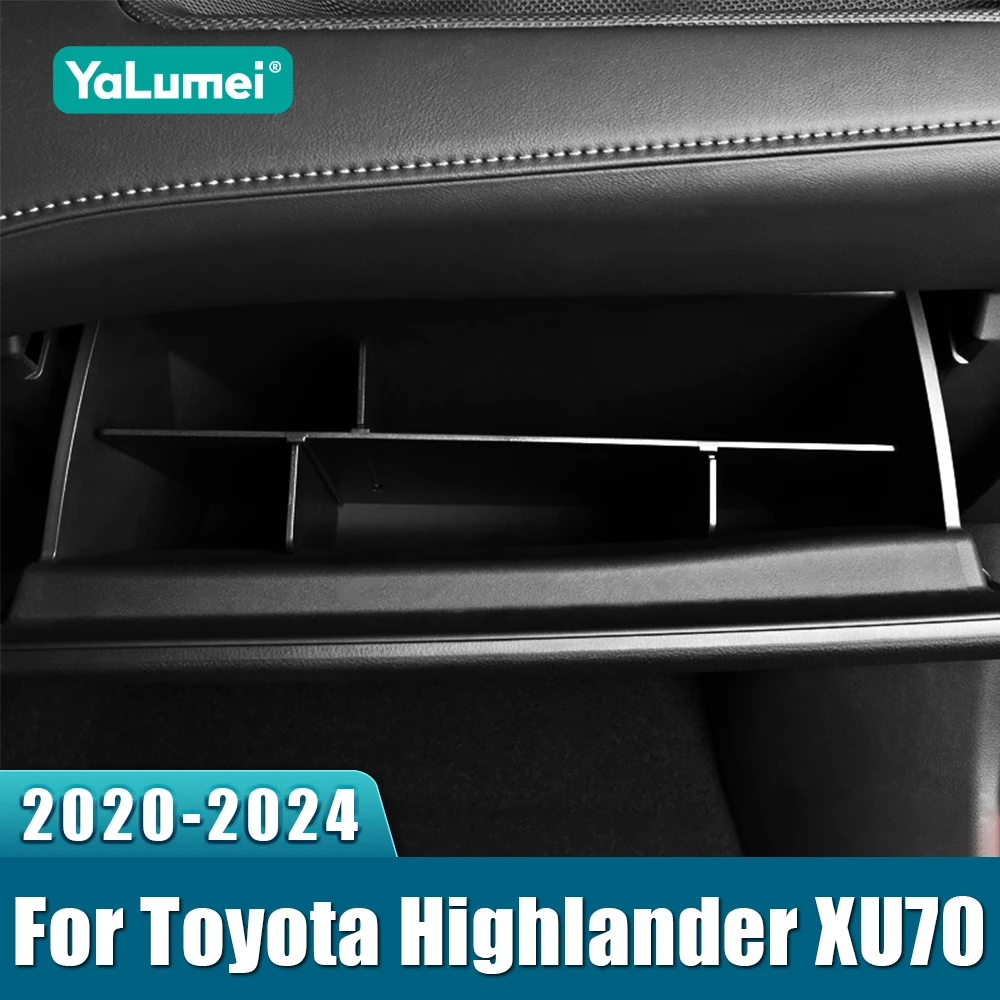 

Для Toyota Highlander XU70 2020 2021 2022 2023 2024 ABS автомобильный центр второй пилот бардачок интервальная перегородка для хранения органайзер лоток