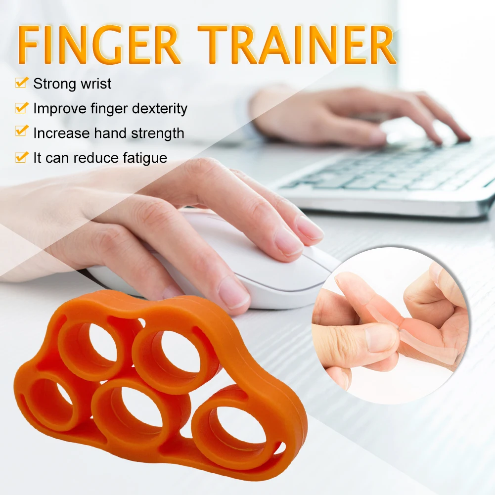 5 Finger Finger Pinch Carpal Expander Mini Silicone Hand Grips Strengthener Portable Muscle Building for Rehabilitation Training