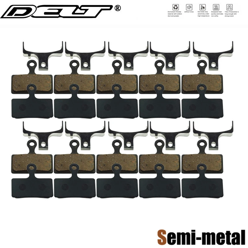DELT 10 пар велосипедных тормозных колодок для SHIMANO M985, M987 M988 XT M8000, 8100 M7100 SLX M6000, M666, M675, Deore M615, Alfine S700