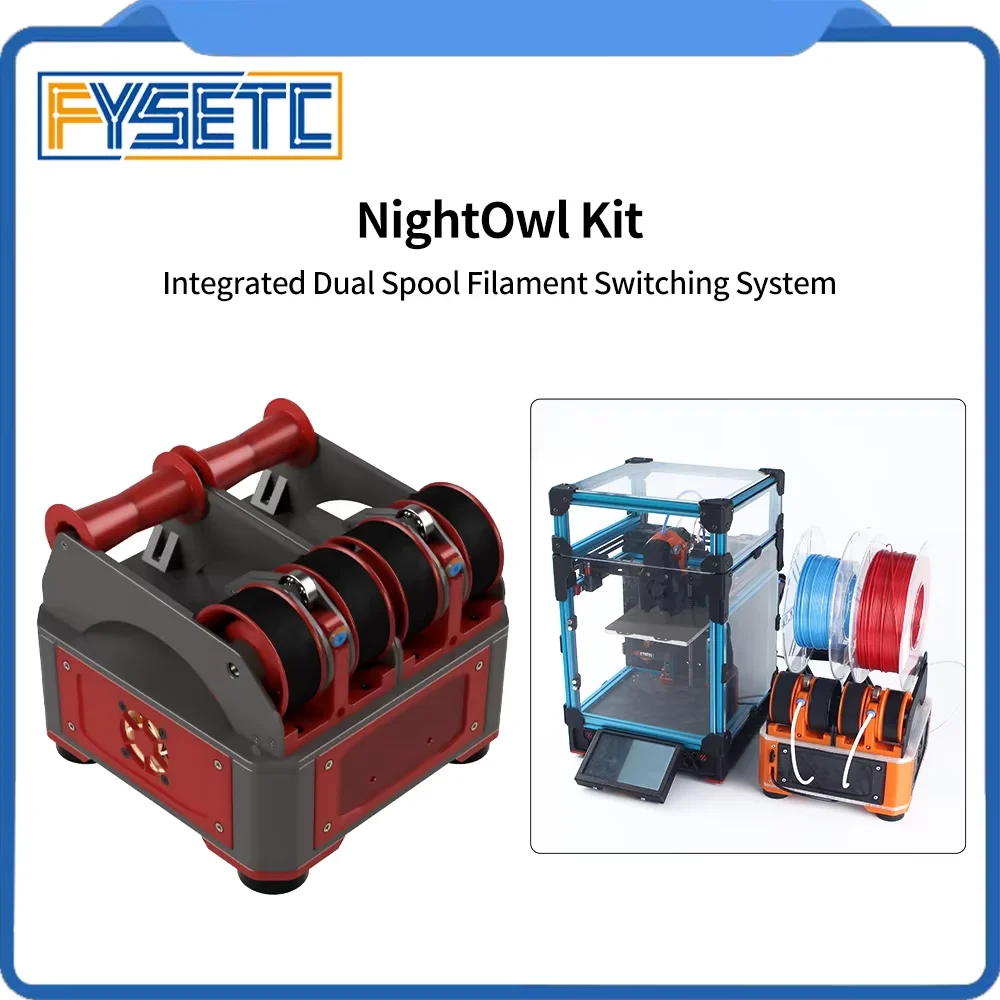 

FYSETC NightOwl Kit Integrated Dual Spool Filament Switching System Kit High Quality 3d Printer Parts for Voron Vzbot